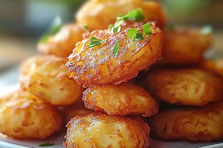 Air Fryer Cheesy Chicken Fritters