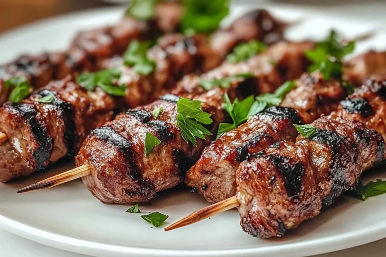 Air Fryer Ground Meat Skewers