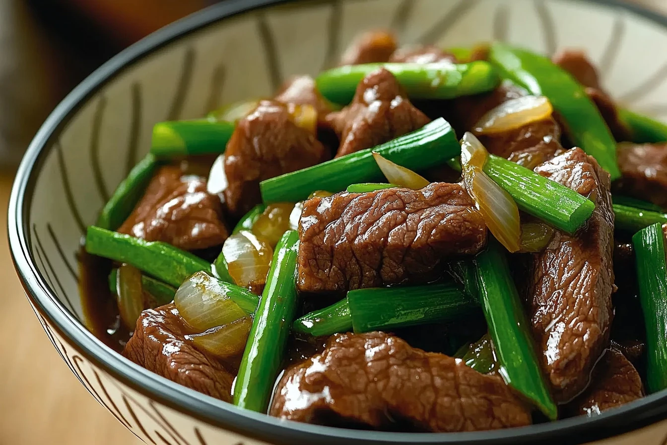 Chinese Beef and Onion Stir