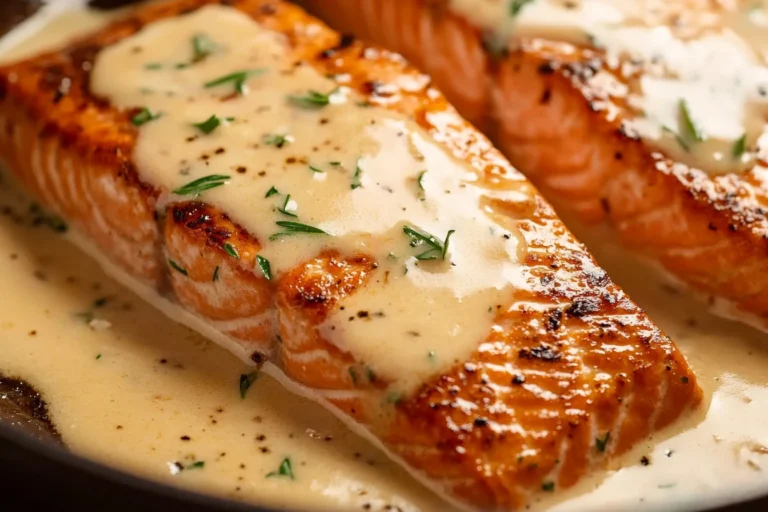 Creamy Herb Garlic Salmon