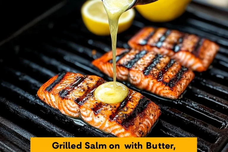 Grilled Salmon with Lemon Butter