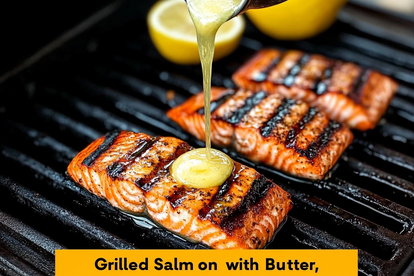 Grilled Salmon with Lemon Butter
