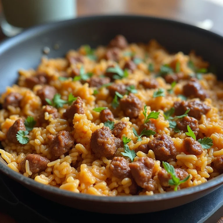 Ground Beef and Rice Skillet