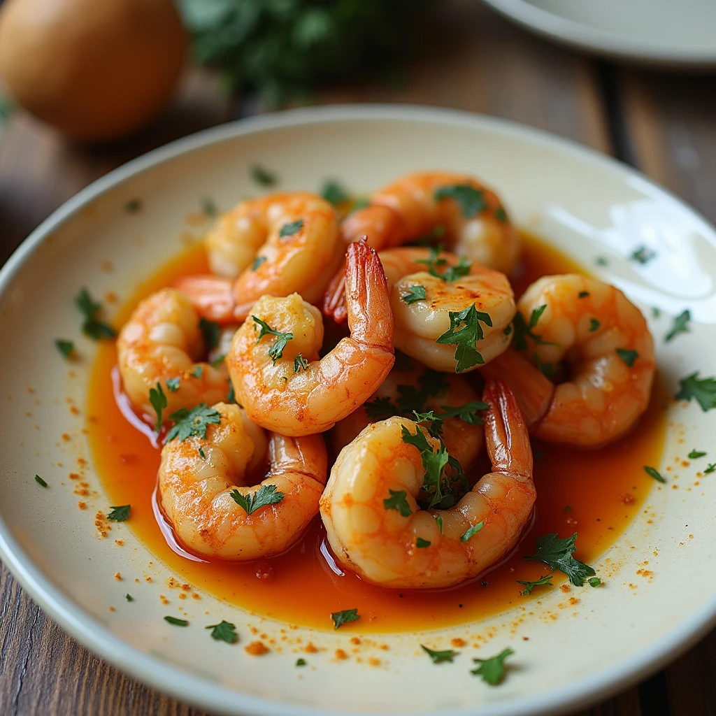 Hawaiian Garlic Shrimp Scampi